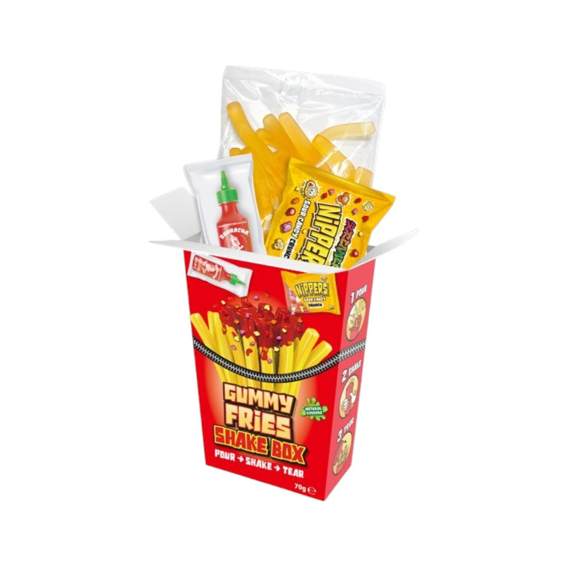 Gomas e Pó Ácido Batatas Fritas