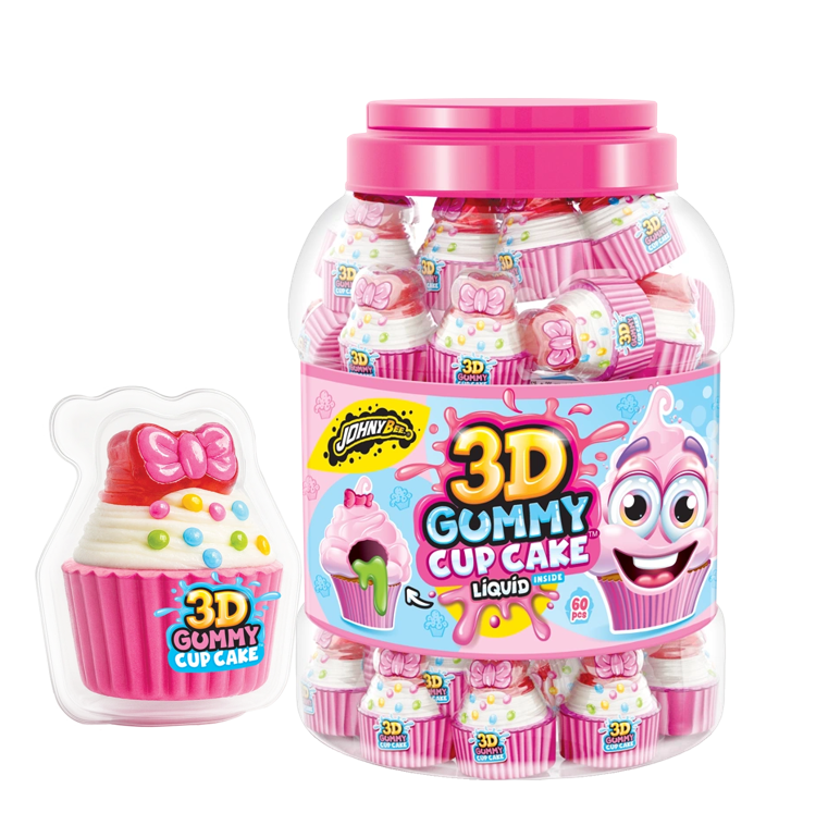 Goma Mini Cupcake 3D