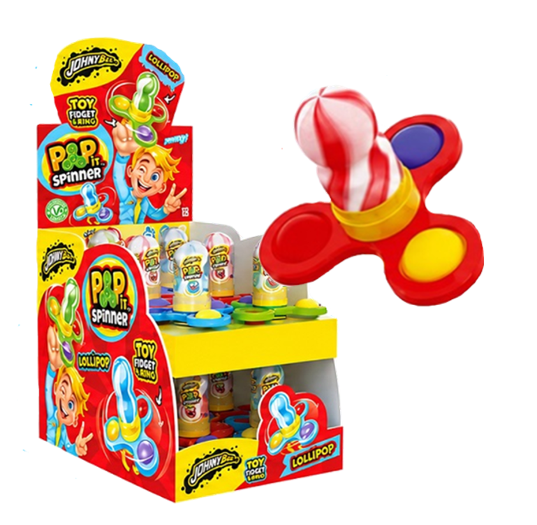 Chupa com Brinquedo Spinner