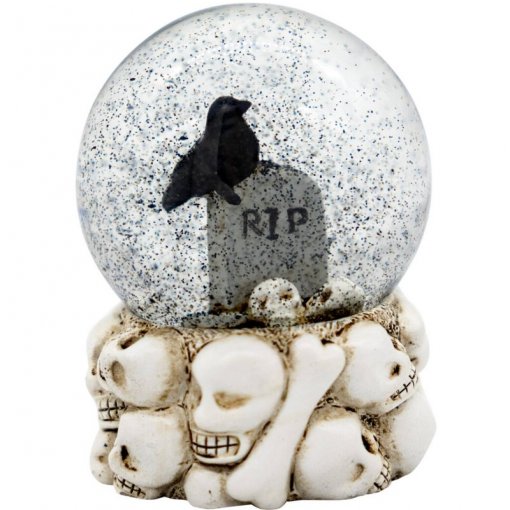 Globo de Neve Túmulo com Corvo