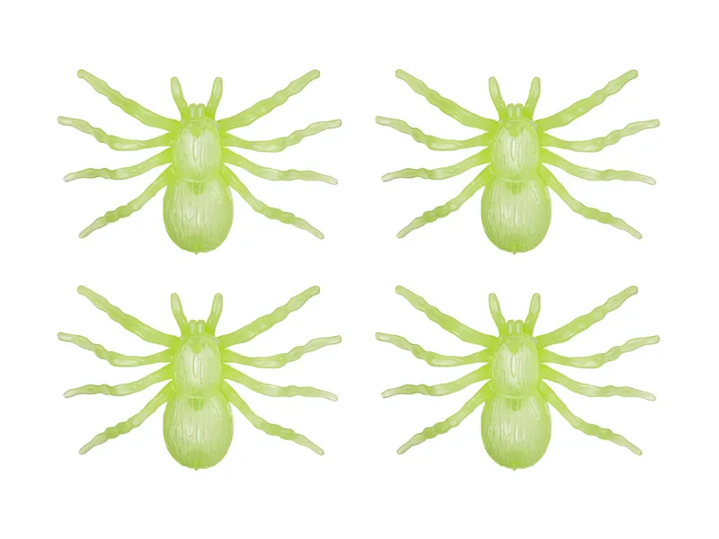 4 Aranhas Decorativas Brilha no Escuro
