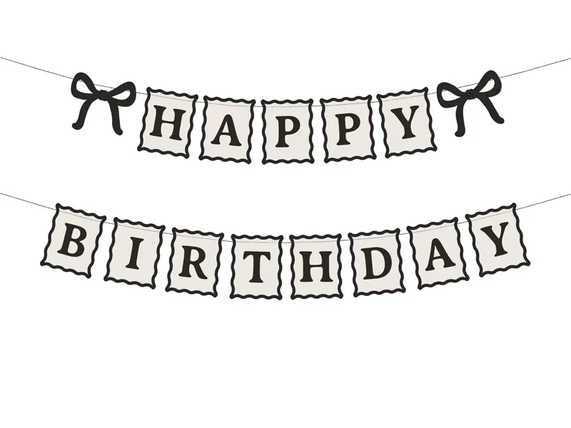 Faixa Happy Birthday Laços