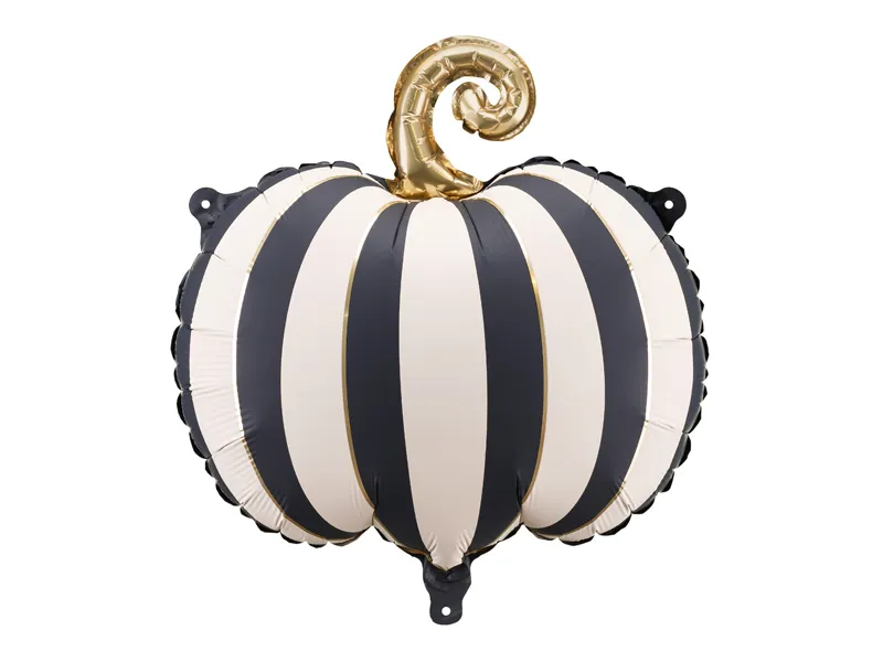 Balão Abóbora Preto e Branco