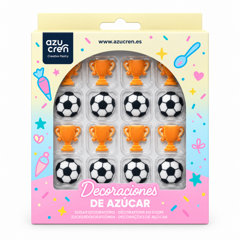 16 Decorações de Açúcar Futebol