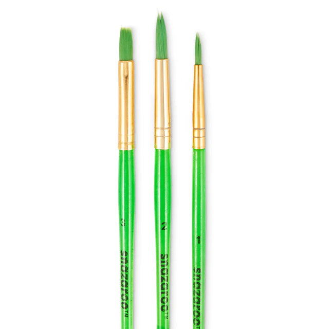 3 Pincéis Pinturas Faciais