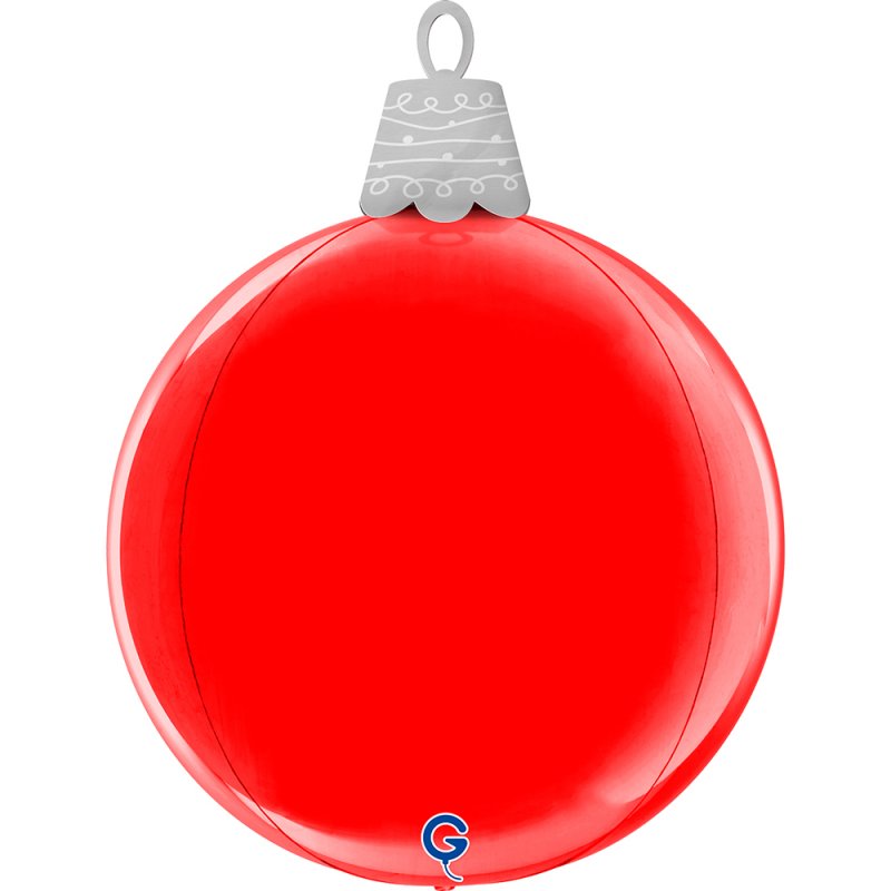Balão Bola de Natal Vermelha