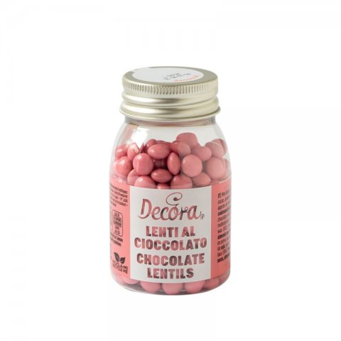 Mini Drageias de Chocolate Rosa Pêssego