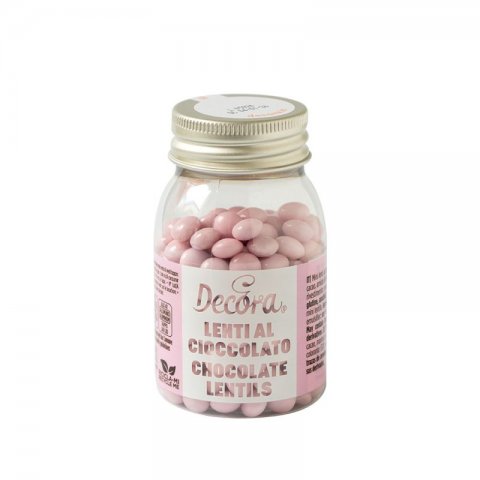 Mini Drageias de Chocolate Rosa