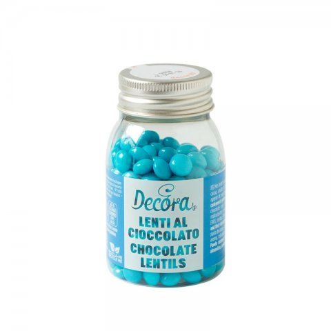 Mini Drageias de Chocolate Azul Céu