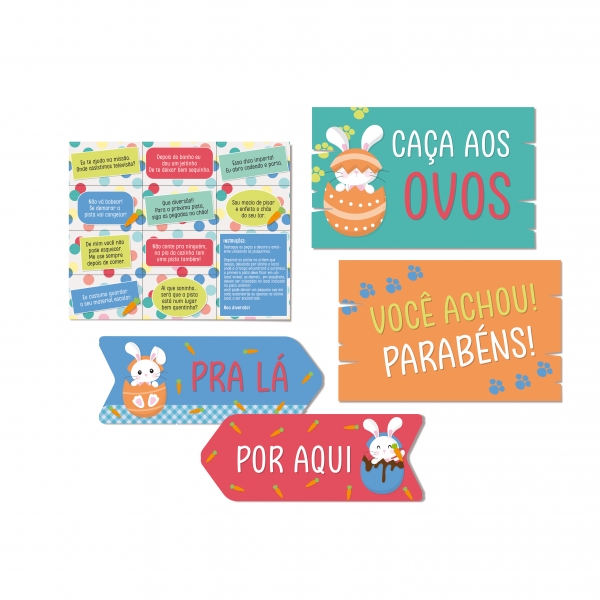 Kit Caça aos Ovos Páscoa Kit Caça aos Ovos Páscoa