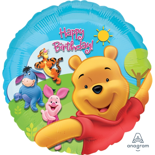 Balão Happy Birthday Winnie the Pooh