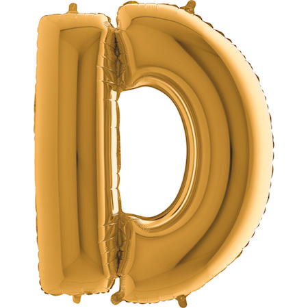 Balão Letra D Dourada 40