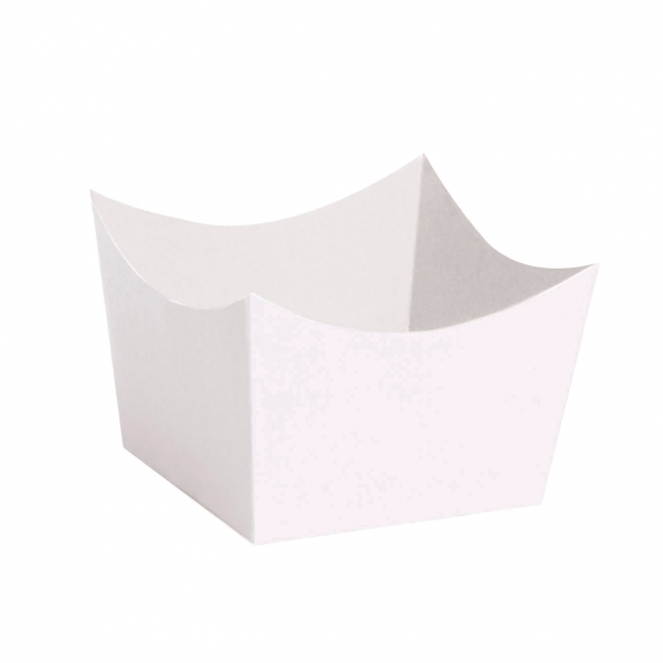 24 Forminhas para Doce Cachepot Branco