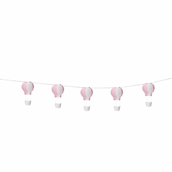 Varalzinho de Balões Luminosos Rosa