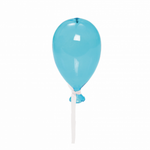 Balão de Vidro Transparente Azul
