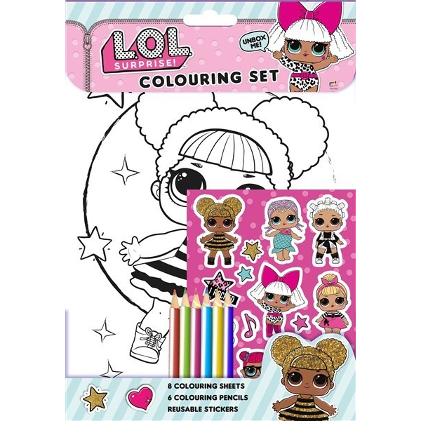 Kit Para Colorir Lol Surprise, Arte DigitalKit Para Colorir