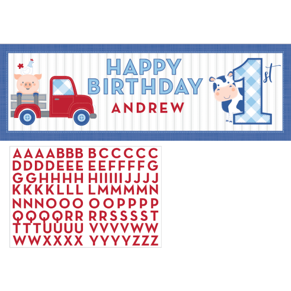 Banner Personalizável 1º Aniversário Quinta Banner Personalizável 1º Aniversário Quinta