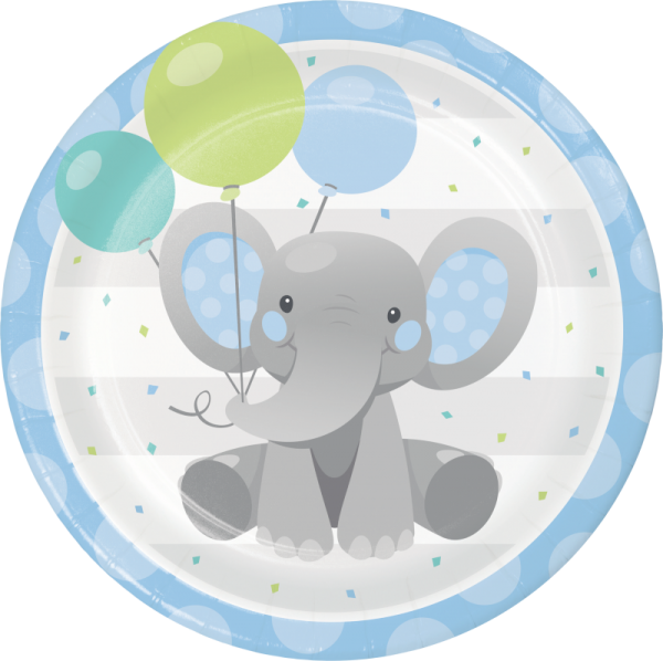 Pratos Grandes Elefante Menino