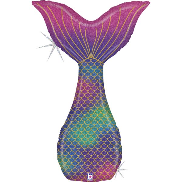 Balão Cauda de Sereia Glitter