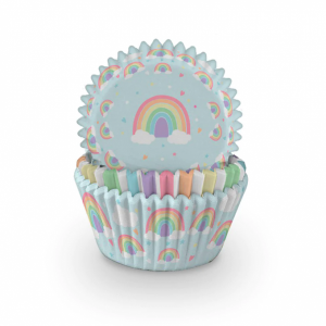 Formas para Cupcake Arco-Íris Pastel