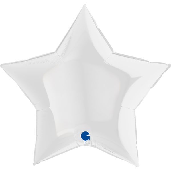 Balão Estrela Branca Grande