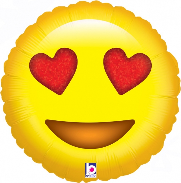 Balão Emoji Apaixonado Balão Emoji Apaixonado