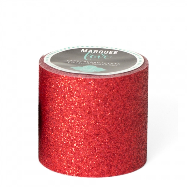 Washi Tape Glitter Vermelho