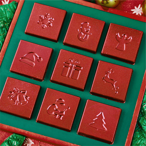 Forma Simples - Tabletinho Quadrado Natal