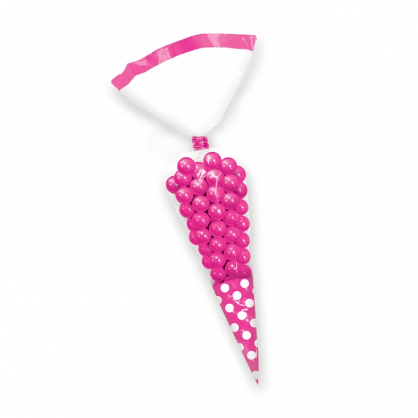 Sacos para Doces Cone Rosa