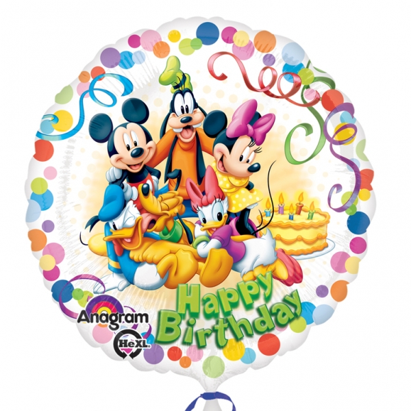 Balão Mickey Happy Birthday