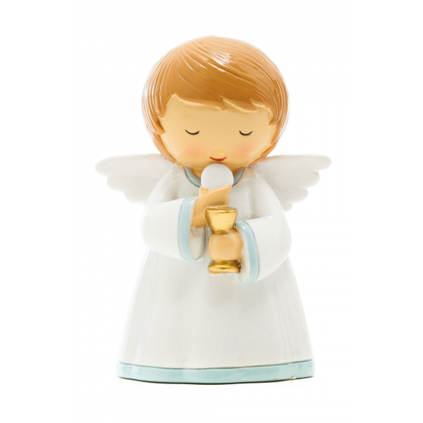 Figura Comunhão Anjo Azul com Cálice