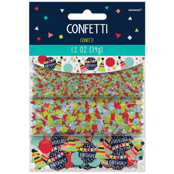 Confetti Colorido Happy Birthday