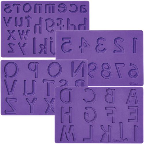 Molde Silicone Letras e Números