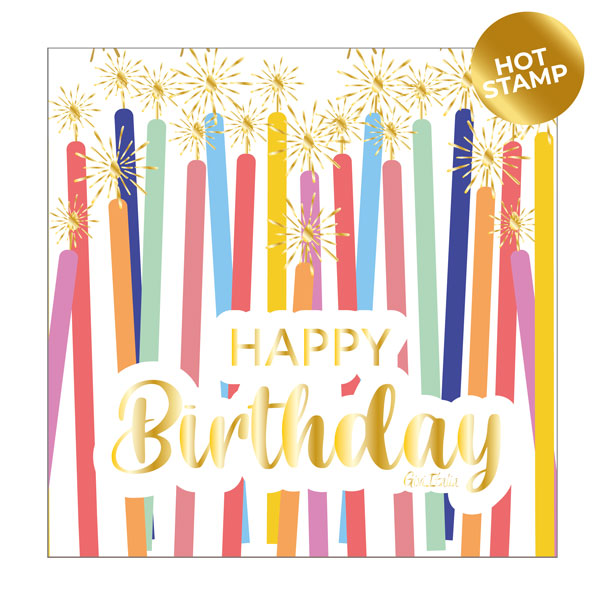 Guardanapos Velas Happy Birthday
