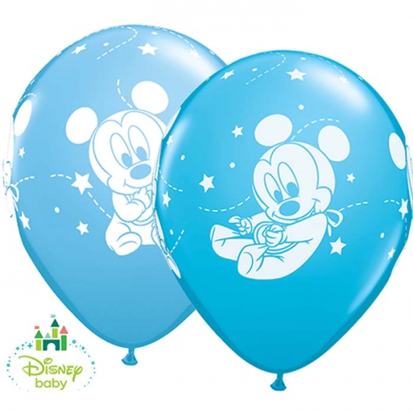 Unidade Balão Mickey Bebé Azul