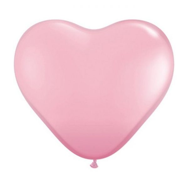 Unidade Balão Coração Rosa Claro