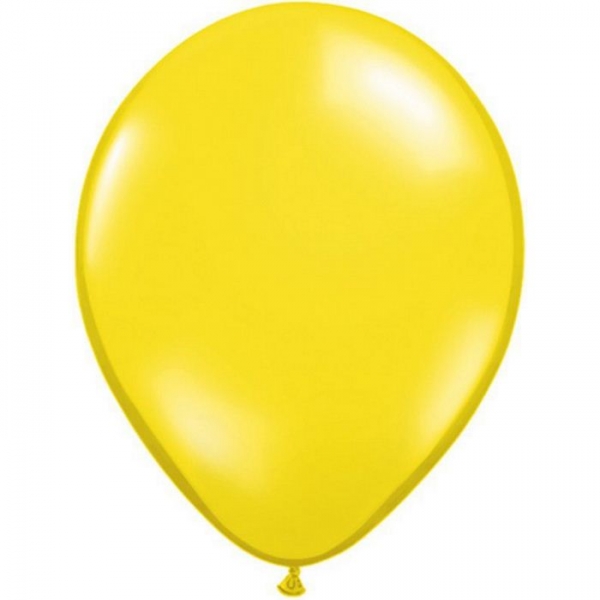 Unidade Balão Qualatex Amarelo Transparente