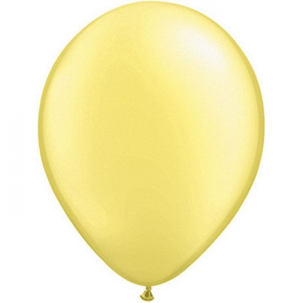 Unidade Balão Qualatex Amarelo Limão Pérola