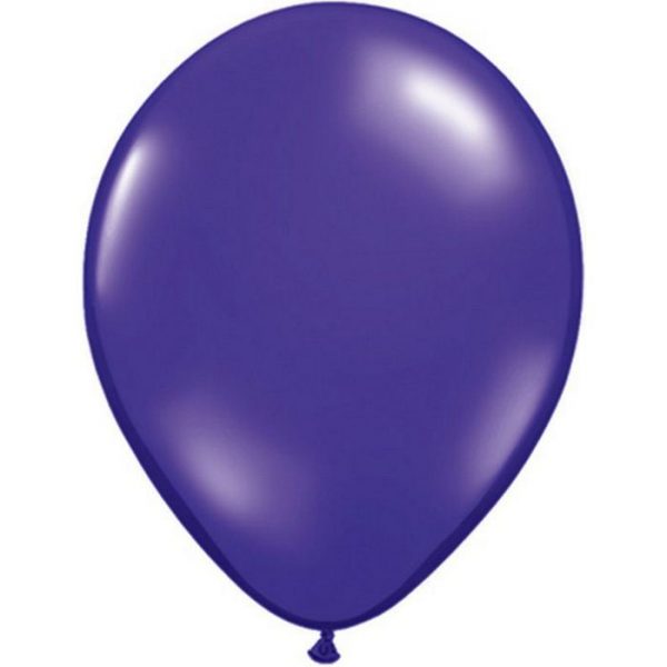 Unidade Balão Qualatex Roxo Transparente