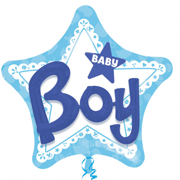 Balão 3D Estrela Baby Boy