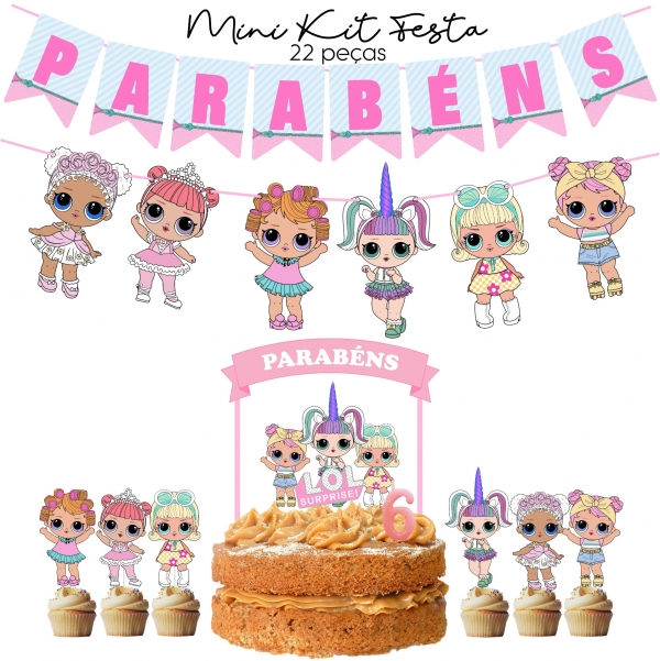 Kit de Festa LOL Surprise! Pastel