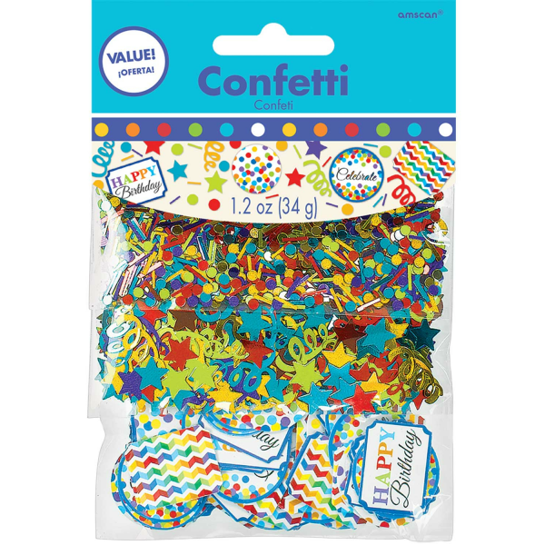 Confetti Happy Birthday Colorido