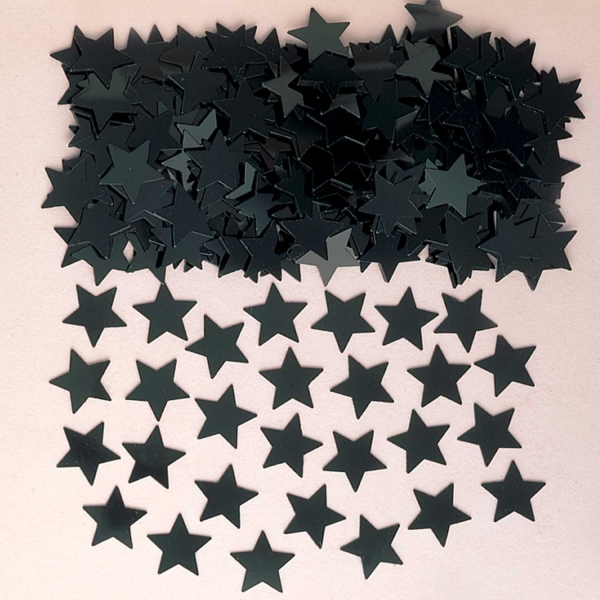 Confetti Estrelas Pretas