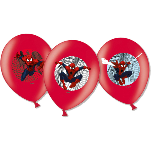 6 Balões Homem-Aranha