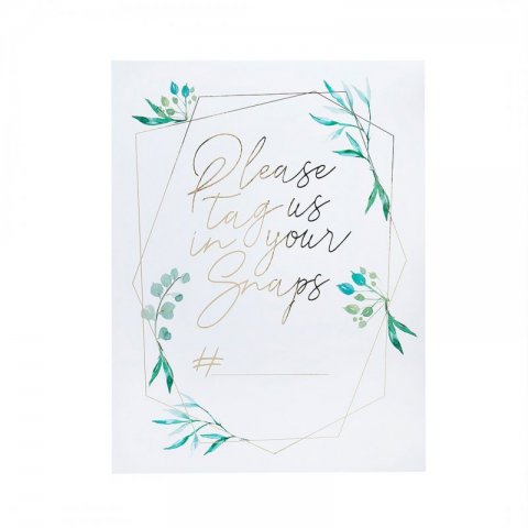 2 Cartazes para Casamento - Hashtag Instagram