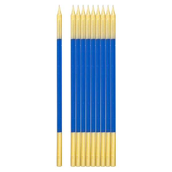 Velas Altas Azul e Ouro