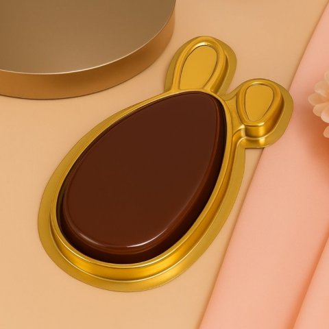 Caixa para Ovo Tablete Dourado - 10 unidades