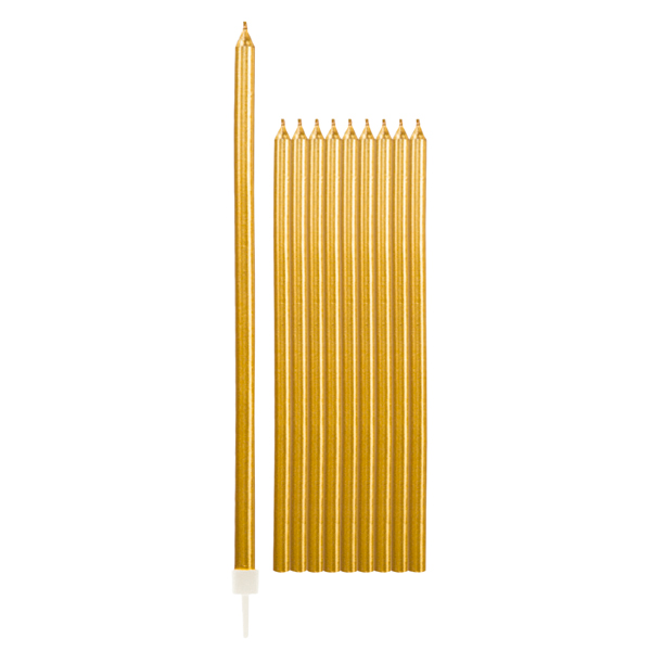 Velas Altas 15,5cm Ouro