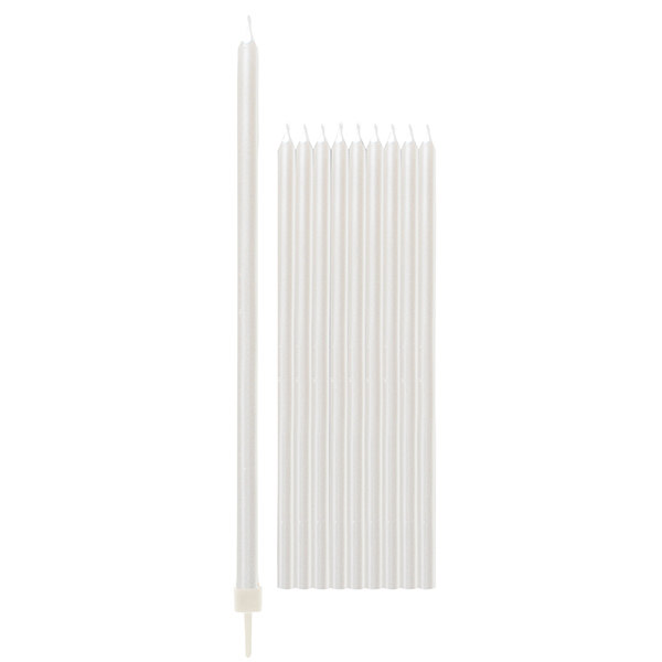 Velas Altas 15,5cm Branco Pérola