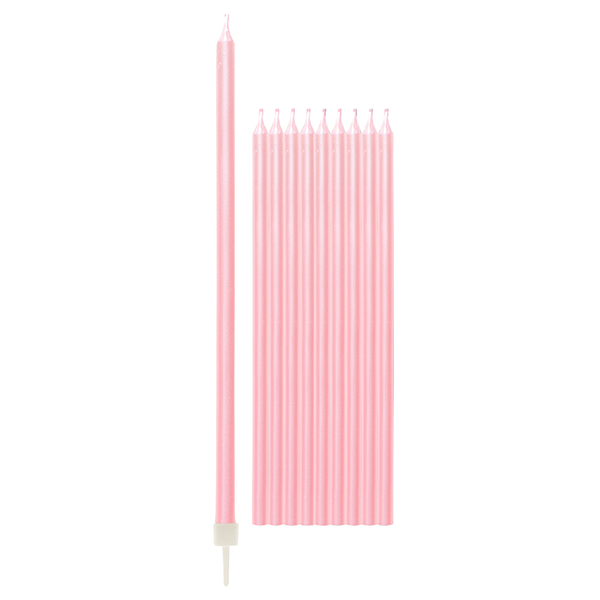 Velas Altas 15,5cm Rosa Pérola
